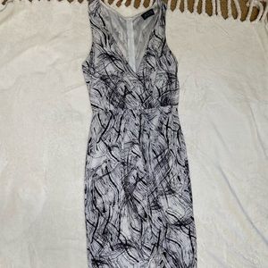 Abstract printed dress